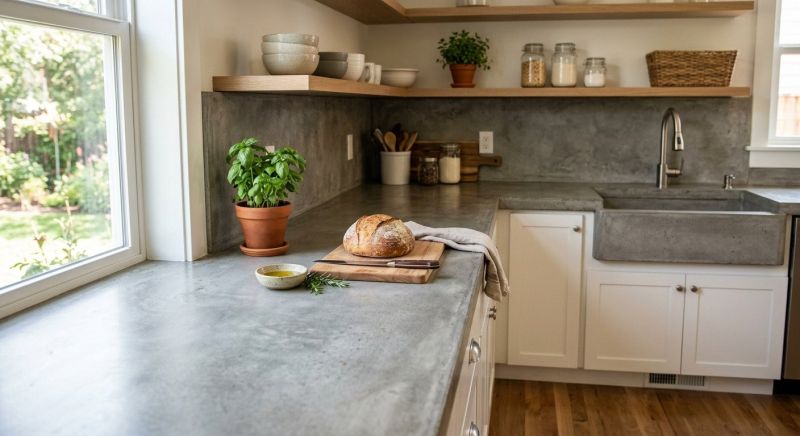 Cement Countertop Pouring in Santa Rosa, CA