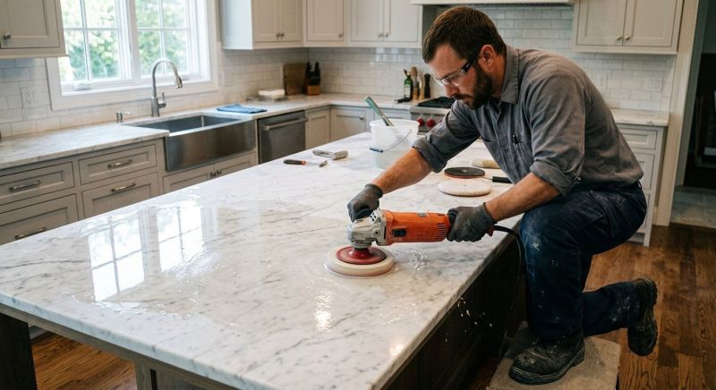 Countertop Buffing in Roseville, CA