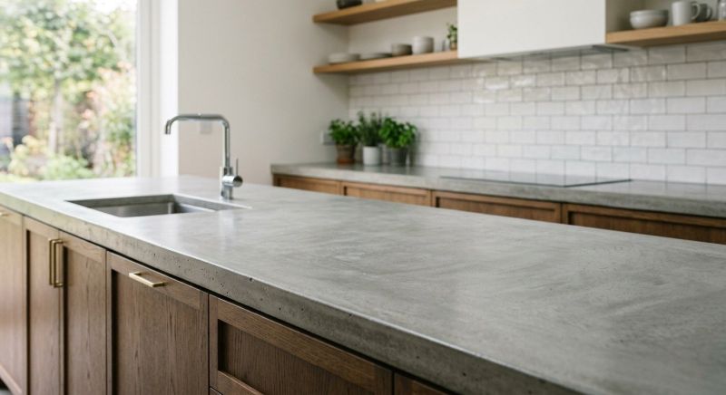 Poured Countertop Installation in Marin County, CA