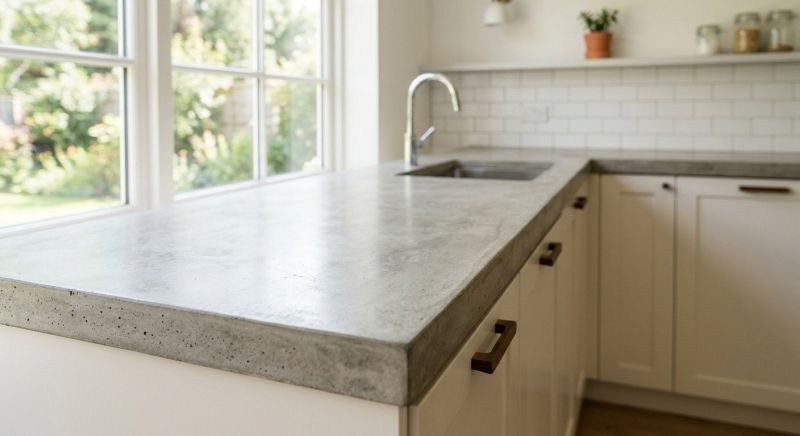 Poured Countertop Installation in Napa, CA