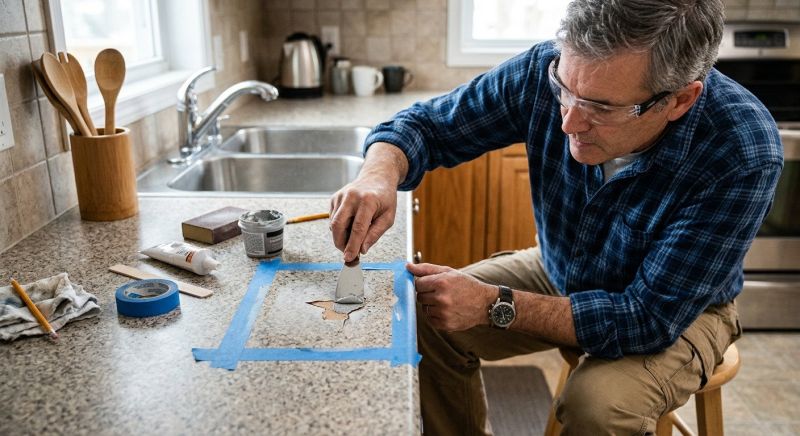 Poured Countertop Installation in Santa Rosa, CA