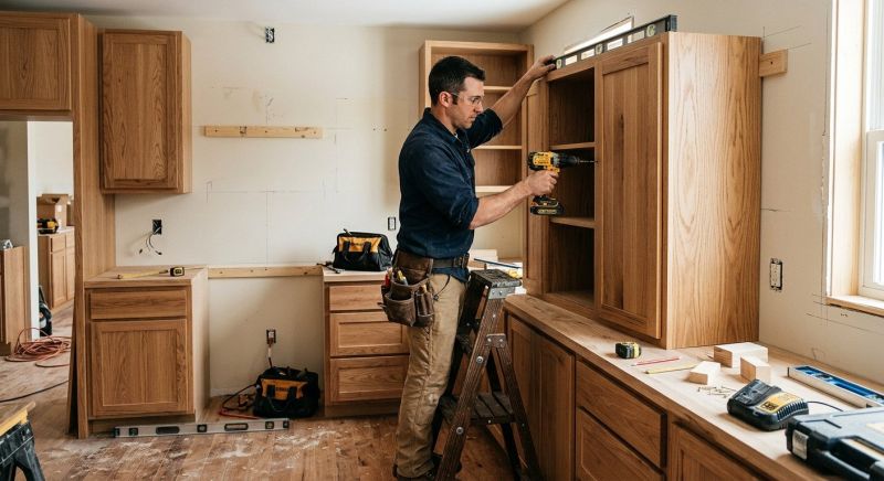 Rustic Cabinets Installation in Bloomington, IN
